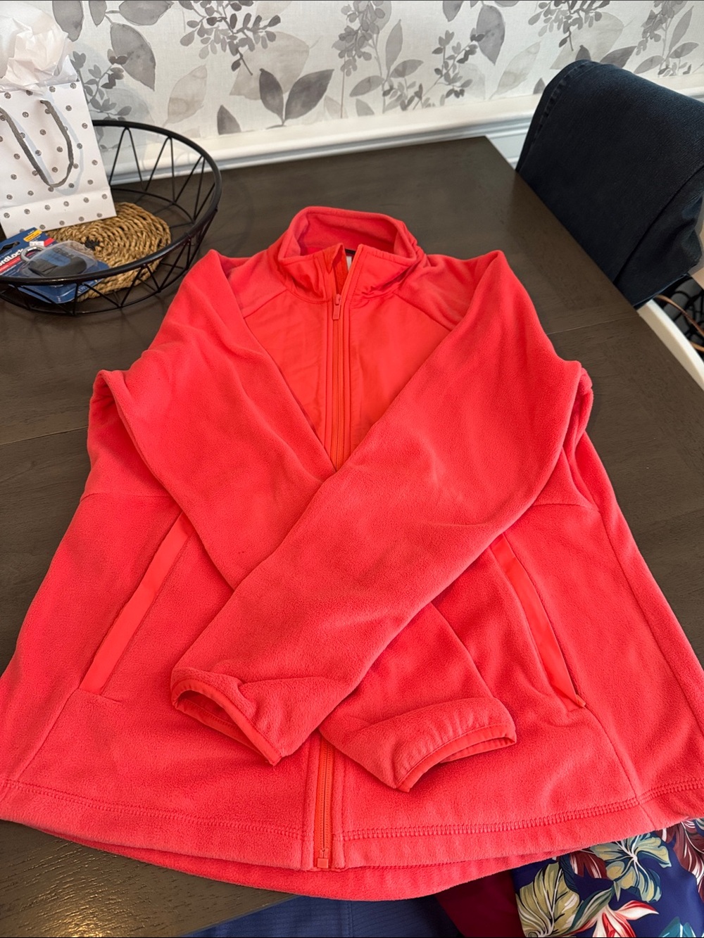 all in motion Coral Pink Full-Zip Fleece Jacket